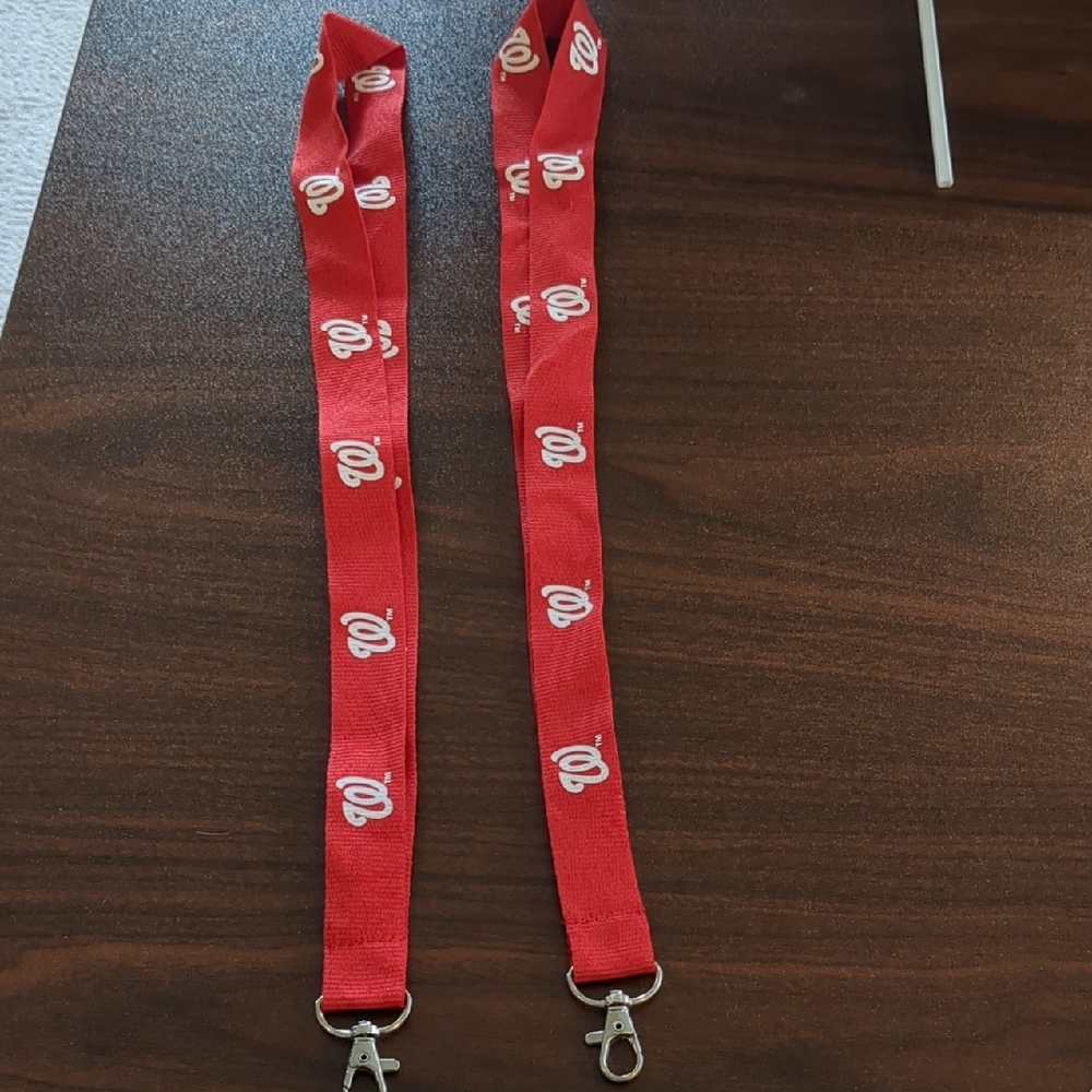 2 Washington Nationals lanyards
